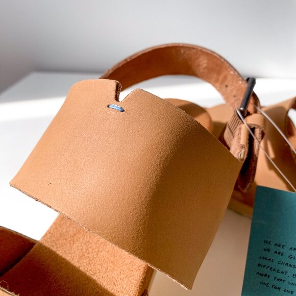 Toms Phoebe Vegan Leather Clog Sandals - 10W - Honey Tan - Picture 12 of 13